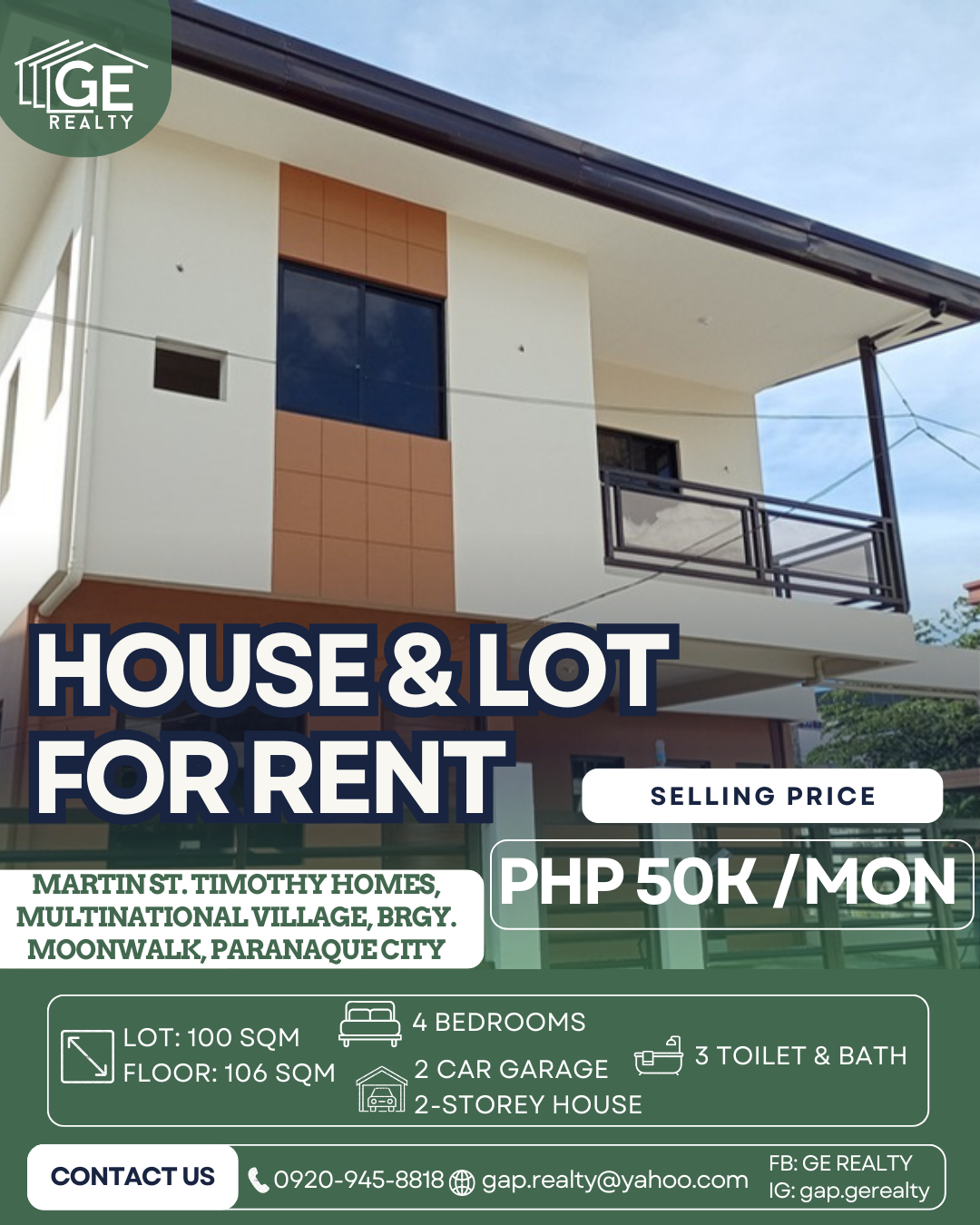 Multinational Village Townhouse for Rent