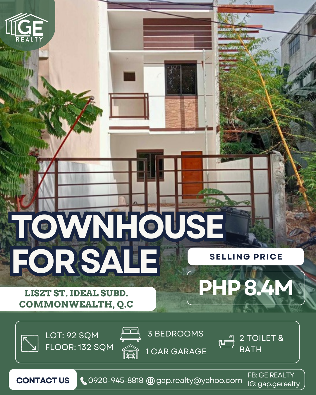 House for Sale on Liszt St., Ideal Subdivision Commonwealth
