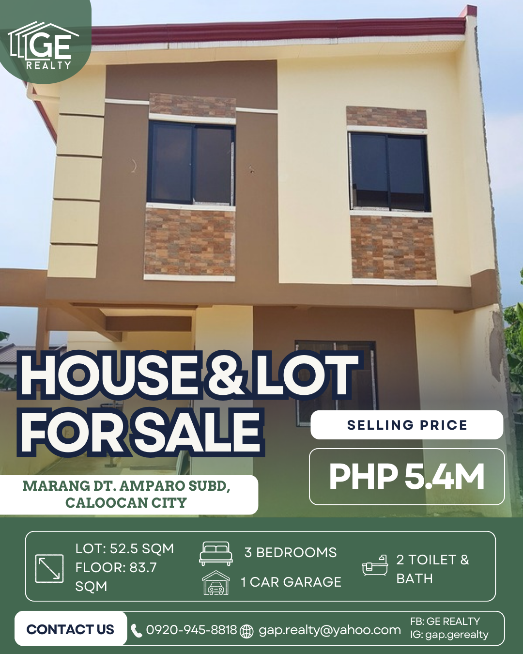 House for Sale on Marang St., Amparo Subdivision Caloocan