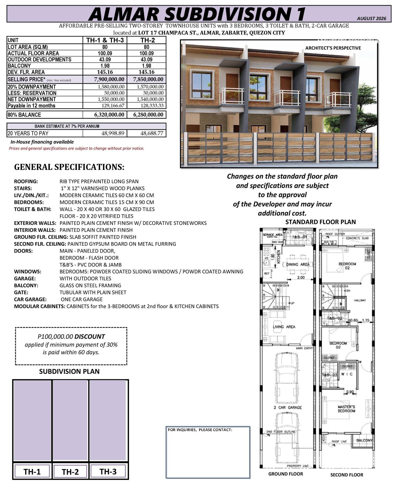 TCI August 2026 Listing - Almar 1