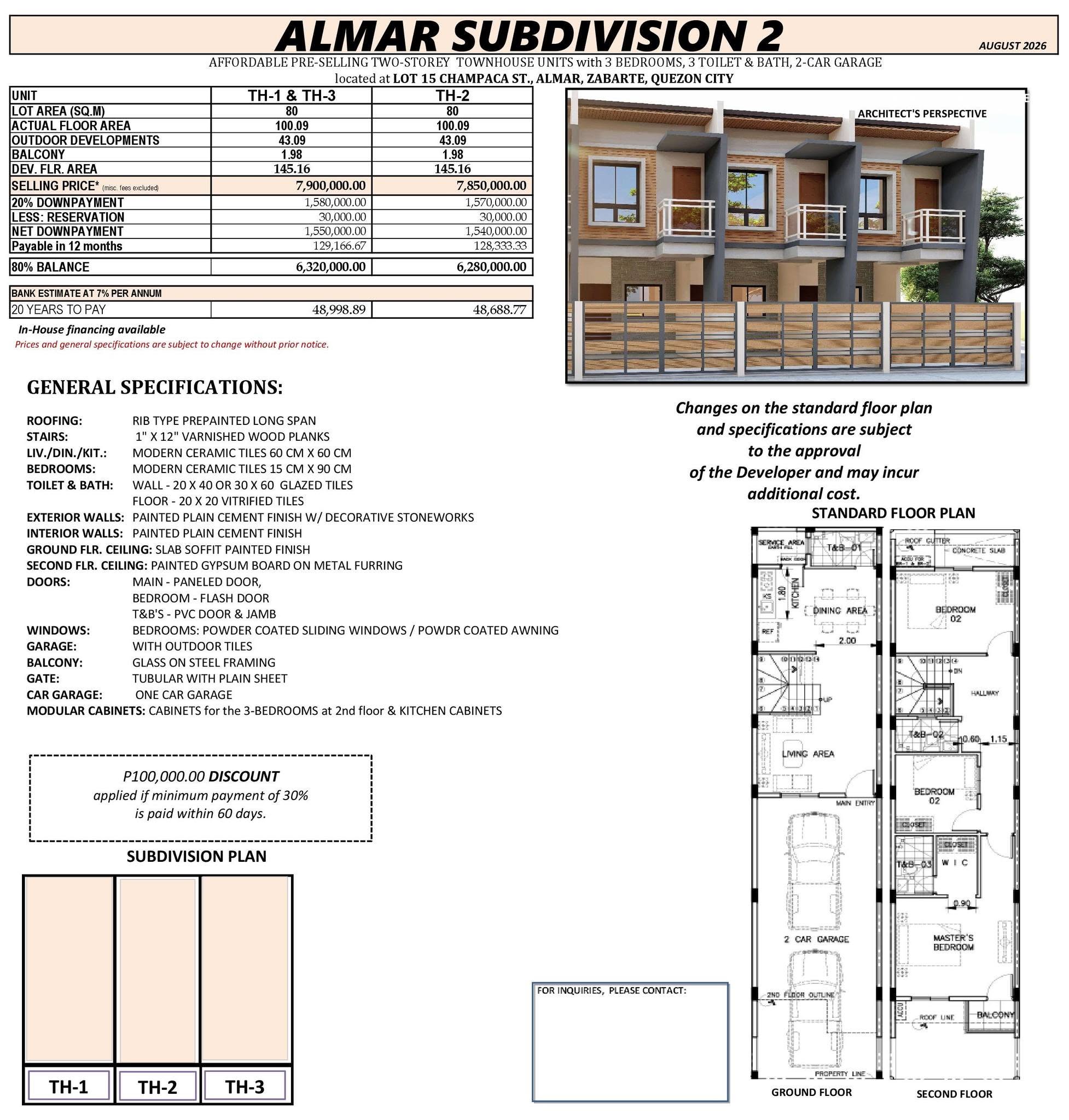 TCI August 2026 Listing - Almar 2