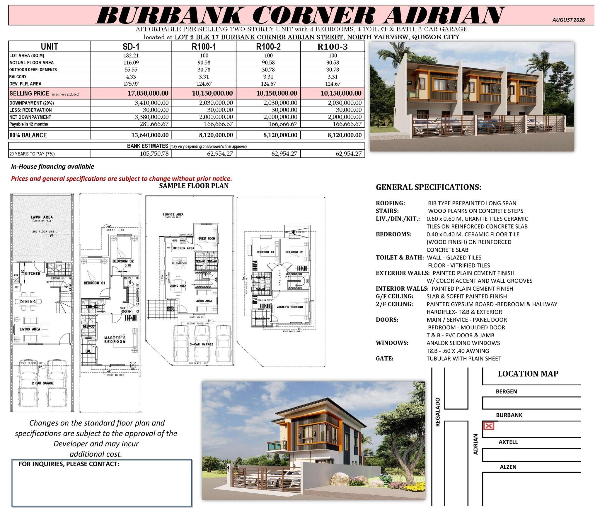 TCI August 2026 Listing - Burbank corner adrian