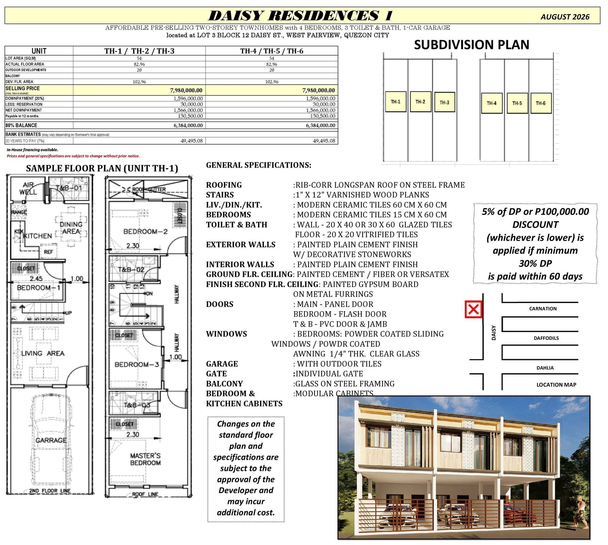 TCI August 2026 Listing - Daisy I