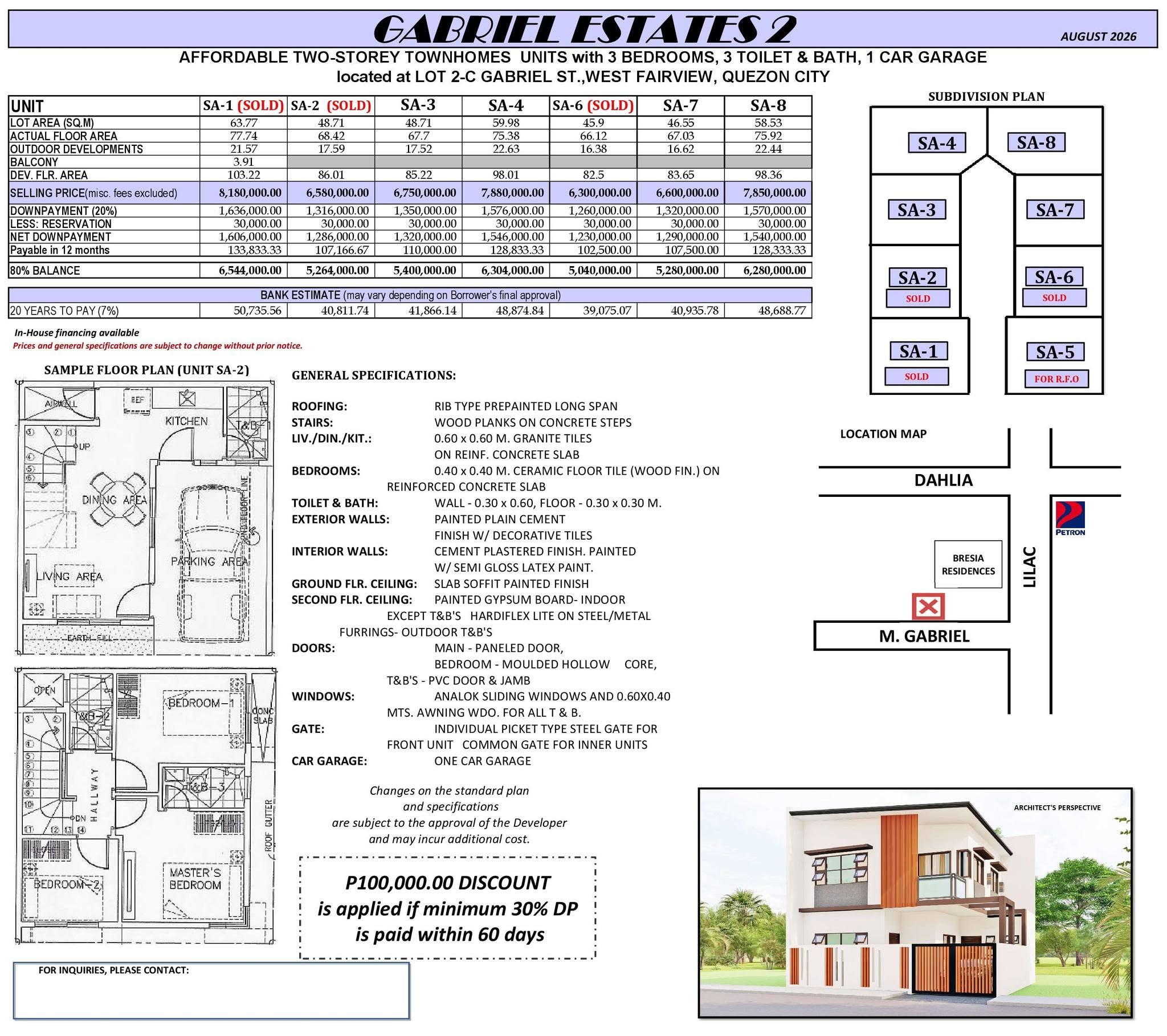 TCI August 2026 Listing - Gabriel 2