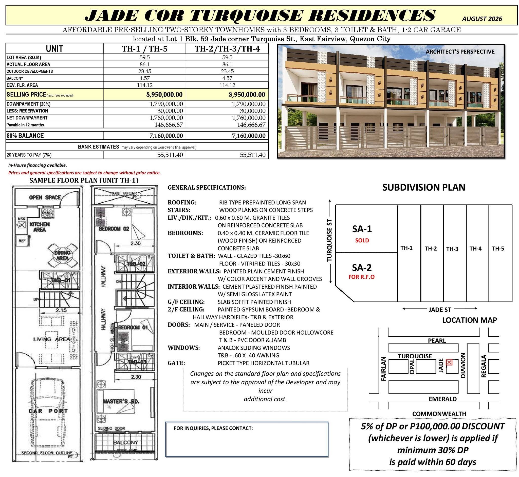 TCI August 2026 Listing - Jade