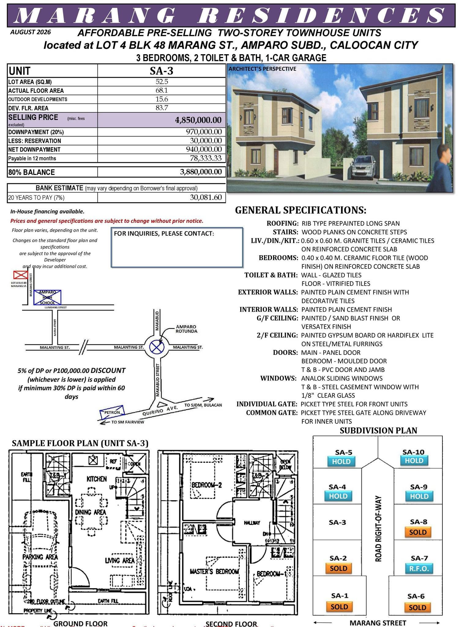 TCI August 2026 Listing - Marang