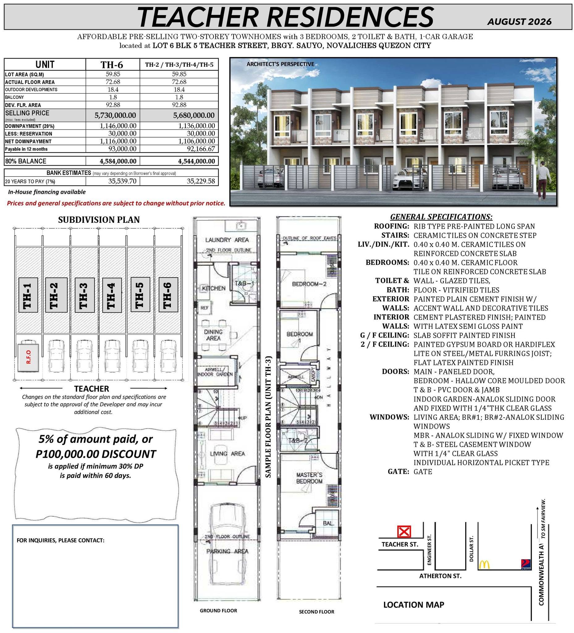 TCI August 2026 Listing - Teacher